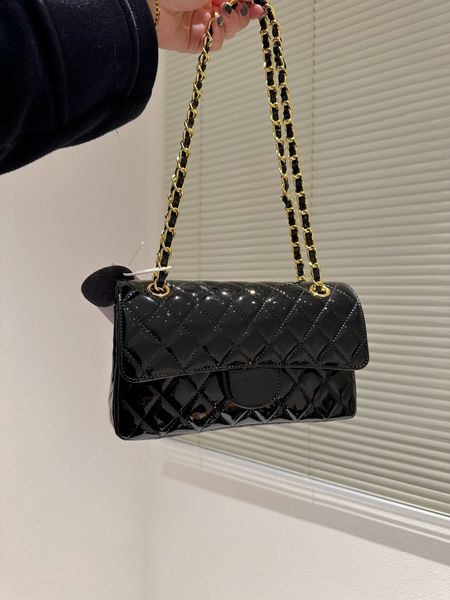 cc tz classic cf 2.55 bag luxury patent leather flap handbag golden/silver metal hardware chain bags women's fashion diamond quilted sq
cc tz classic cf 2.55 bag luxury patent leather flap handbag golden/silver metal hardware chain bags women's fashion diamond quilted sq