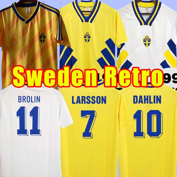 retro 1994 sweden soccer jersey 94 dahlin brolin larsson ingesson classic vintage football shirts calcio ibrahimovic 10 berg svensson 20, Black;yellow
retro 1994 sweden soccer jersey 94 dahlin brolin larsson ingesson classic vintage football shirts calcio ibrahimovic 10 berg svensson 20, Black;yellow