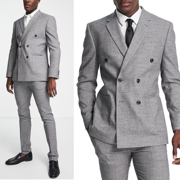 three pieces wedding tuxedos men suits formal customized fit pockets double breasted bridegroom casual three packets plus size handsome coat, Black;gray
three pieces wedding tuxedos men suits formal customized fit pockets double breasted bridegroom casual three packets plus size handsome coat, Black;gray