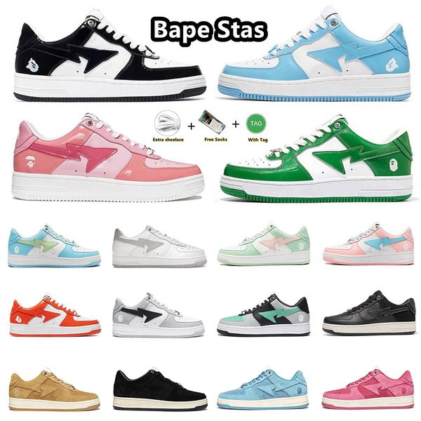 bapestas running shoes baped platform shoe sta black white blue pink green red beige patent leather suede camo pastel trainer sneakers for m
bapestas running shoes baped platform shoe sta black white blue pink green red beige patent leather suede camo pastel trainer sneakers for m