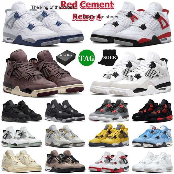 with box 4s men basketball shoes 4 retro midnight navy red cement thunder military black cat lightning university blue pn dust women2023 og
with box 4s men basketball shoes 4 retro midnight navy red cement thunder military black cat lightning university blue pn dust women2023 og