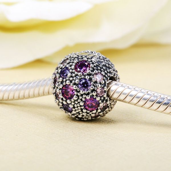 925 sterling silver purple cosmic stars clip ser bead fits european jewelry pandora style charm bracelets, Black
925 sterling silver purple cosmic stars clip ser bead fits european jewelry pandora style charm bracelets, Black