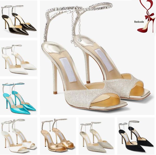 luxury design women saeda sandals shoes with crystal chain stiletto heel party wedding lady gladiator sandalias eu35-43 original box, Black
luxury design women saeda sandals shoes with crystal chain stiletto heel party wedding lady gladiator sandalias eu35-43 original box, Black