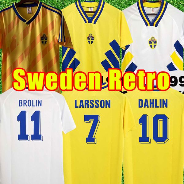 1994 sweden larsson mens soccer jerseys national team retro dahlin brolin ingesson home yellow away white brolin football shirts uniforms, Black;yellow
1994 sweden larsson mens soccer jerseys national team retro dahlin brolin ingesson home yellow away white brolin football shirts uniforms, Black;yellow