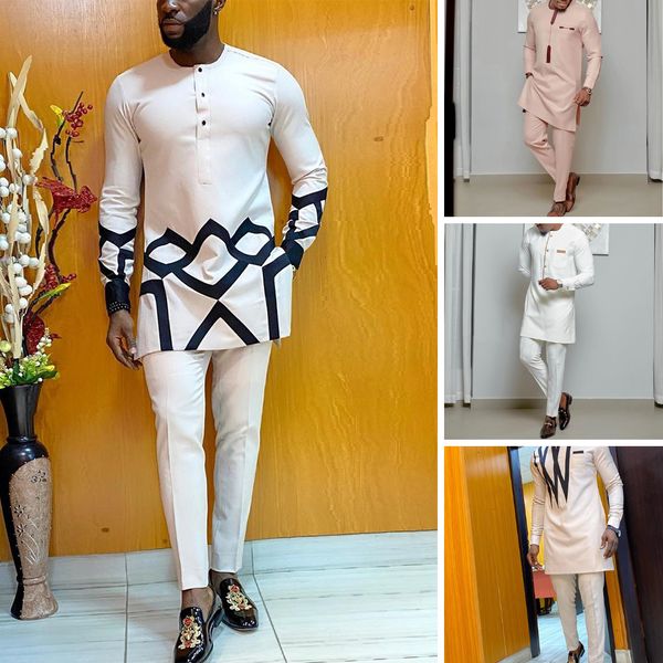 mens tracksuits set man 2 pieces wedding prom dashiki men outfit dashiki printed long sleeve shirt white trouser suits for men set 2 pieces, Gray
mens tracksuits set man 2 pieces wedding prom dashiki men outfit dashiki printed long sleeve shirt white trouser suits for men set 2 pieces, Gray