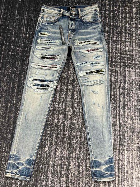 2023 new beautiful mens distressed ripped skinny designer jeans ~ us size 30-38 jeans ~ slim motorcycle moto biker causal denim pants hip ho, Blue
2023 new beautiful mens distressed ripped skinny designer jeans ~ us size 30-38 jeans ~ slim motorcycle moto biker causal denim pants hip ho, Blue