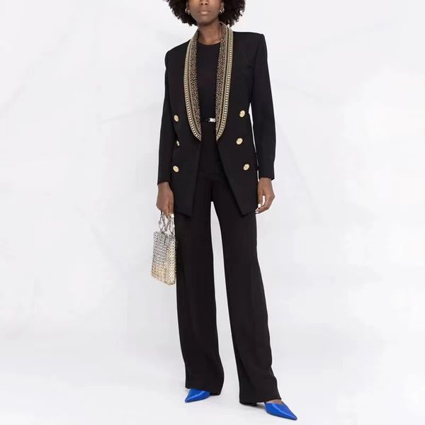 womens suits blazers tide brand retro fashion designer sheet metal series suit jacket lion double-breasted slim plus size women's cloth, White;black
womens suits blazers tide brand retro fashion designer sheet metal series suit jacket lion double-breasted slim plus size women's cloth, White;black