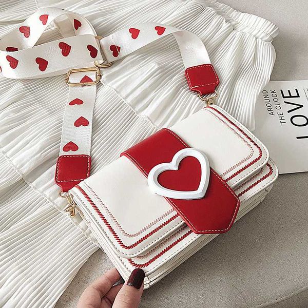 shoulder bags crossbody for women heart pattern vintage wide strap flap messenger ladies panelled handbags sac 230116
shoulder bags crossbody for women heart pattern vintage wide strap flap messenger ladies panelled handbags sac 230116