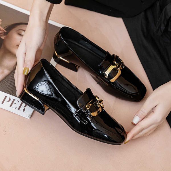 dress shoes genuine leather for women in spring 2023 new sheepskin for women in college soft leather british style, Black
dress shoes genuine leather for women in spring 2023 new sheepskin for women in college soft leather british style, Black