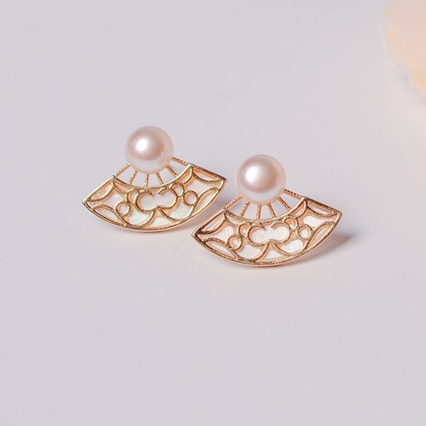 freshwater pearl earrings s925 silver needle hollow fan ear studs lady/girl fashion jewelr gift box, Golden;silver
freshwater pearl earrings s925 silver needle hollow fan ear studs lady/girl fashion jewelr gift box, Golden;silver