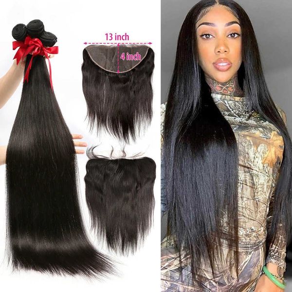 lace wigs long straight weave brazilian hair 3 4 bundles with 13x4 frontal double drawn human 28 30 40inch remy 230106, Black;brown
lace wigs long straight weave brazilian hair 3 4 bundles with 13x4 frontal double drawn human 28 30 40inch remy 230106, Black;brown