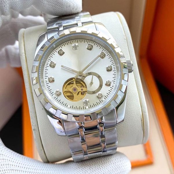 mens watch automatic mechanical 82s5 movement watches 41mm business fashion wristwatches sapphire stainless steel wristwatches montre de lux, Slivery;brown
mens watch automatic mechanical 82s5 movement watches 41mm business fashion wristwatches sapphire stainless steel wristwatches montre de lux, Slivery;brown