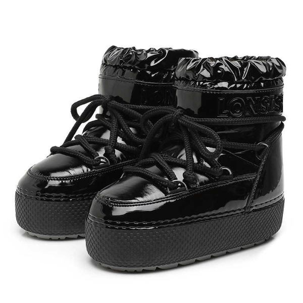 boots brand design lace-up snow 2022 winter women platform non-slip waterproof leather ski female thick warm cotton 221215, Black
boots brand design lace-up snow 2022 winter women platform non-slip waterproof leather ski female thick warm cotton 221215, Black