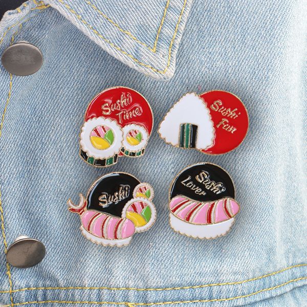 food combination brooch salmon sushi seaweed rice ball reative oil drop badge gift for friends, Blue
food combination brooch salmon sushi seaweed rice ball reative oil drop badge gift for friends, Blue