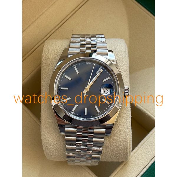high-quality mens watch 41mm smooth bezel automatic mechanical watches 904l stainless steel jubilee strap calendar fashions wristwatch, Slivery;brown
high-quality mens watch 41mm smooth bezel automatic mechanical watches 904l stainless steel jubilee strap calendar fashions wristwatch, Slivery;brown