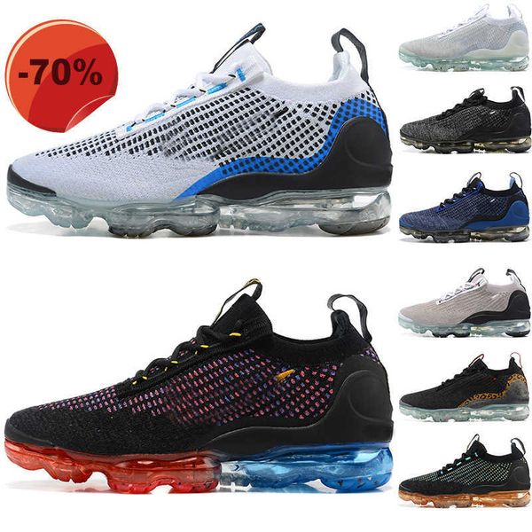 boots runing shoes a2021 running shoes bubble cushion sole designer sneakers fk black knit monochrome fly game royal anthracite white p blue