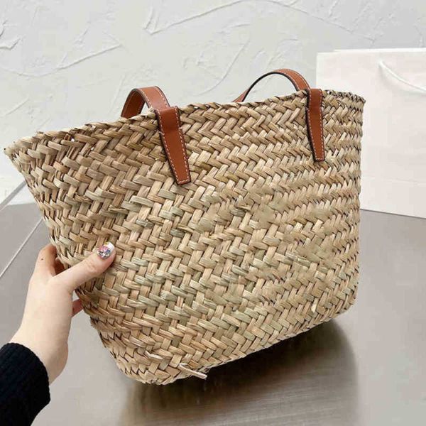 totes straw basket beach holiday tote women woven handbag summer shoulder bags leather designer crossbody female high capacity bucket 220412
totes straw basket beach holiday tote women woven handbag summer shoulder bags leather designer crossbody female high capacity bucket 220412
