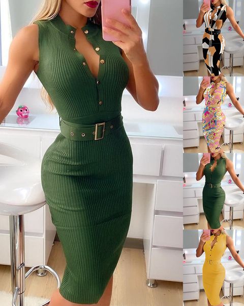button sleeveless belt casual midi dress summer elegant round neck dresses mid waist slim a-line skirt fashion women's clothing, Black;gray
button sleeveless belt casual midi dress summer elegant round neck dresses mid waist slim a-line skirt fashion women's clothing, Black;gray
