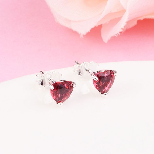 925 sterling silver red heart stud earrings fits european pandora style jewelry fashion earrings, Golden;silver
925 sterling silver red heart stud earrings fits european pandora style jewelry fashion earrings, Golden;silver