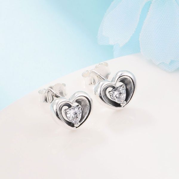 925 sterling silver radiant heart & floating stone stud earrings fits european pandora style jewelry fashion earrings, Golden;silver
925 sterling silver radiant heart & floating stone stud earrings fits european pandora style jewelry fashion earrings, Golden;silver
