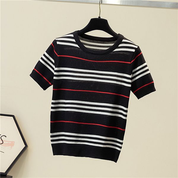 new womens sweater knits & tees double letter women's knitting sweater full short-sleeved t-shirts round collar slim shirt size s-xl, White
new womens sweater knits & tees double letter women's knitting sweater full short-sleeved t-shirts round collar slim shirt size s-xl, White