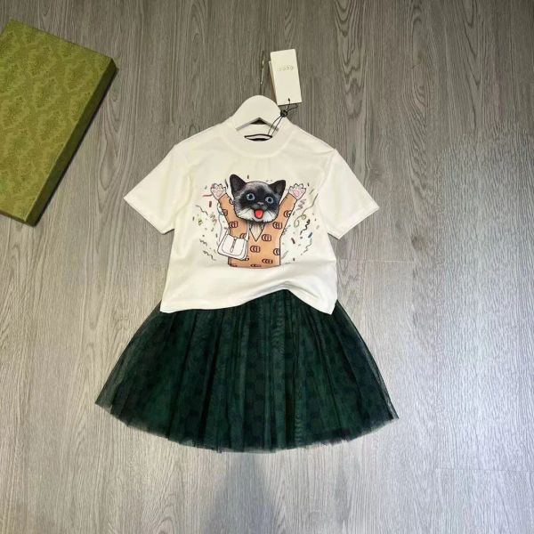 kids clothes sets designer girls t-shirt veil skirt fashion luxury brand clothing summer childrens tshirts dress treasures cotton 2 piece lu, White
kids clothes sets designer girls t-shirt veil skirt fashion luxury brand clothing summer childrens tshirts dress treasures cotton 2 piece lu, White