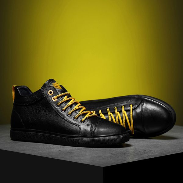 dress shoes men's genuine leather casual boots comfortable breathable man sneakers winter highfur warm ankle boot fashion male footwear, Black
dress shoes men's genuine leather casual boots comfortable breathable man sneakers winter highfur warm ankle boot fashion male footwear, Black