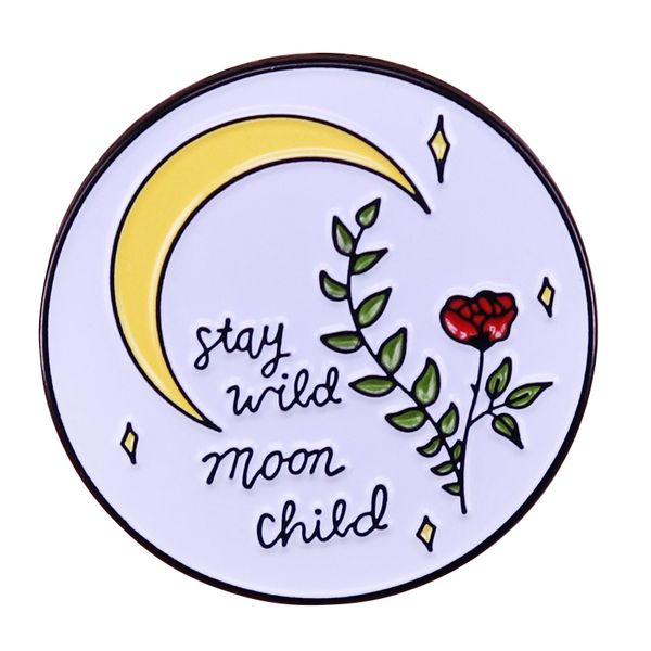 stay wild moon child enamel pins women's brooch lapel pins for backpack anime badges fashion jewelry accessories gifts, Blue
stay wild moon child enamel pins women's brooch lapel pins for backpack anime badges fashion jewelry accessories gifts, Blue