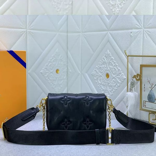 womens black embroidery shoulder bag wallet on strap bubblegram series thread bags luxurys designer chain crossbody clutch wallet purse tote
womens black embroidery shoulder bag wallet on strap bubblegram series thread bags luxurys designer chain crossbody clutch wallet purse tote