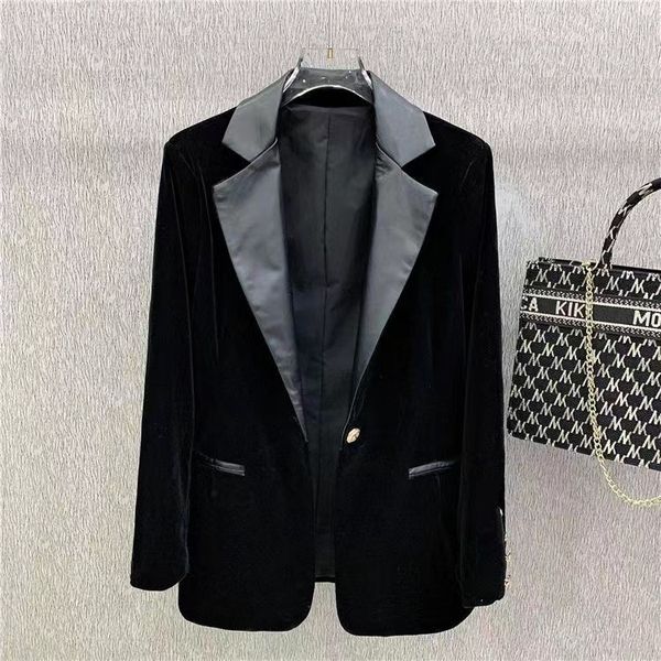 fashion womens suits designer clothes blazers spring new released sheepskin panelled a95, White;black
fashion womens suits designer clothes blazers spring new released sheepskin panelled a95, White;black