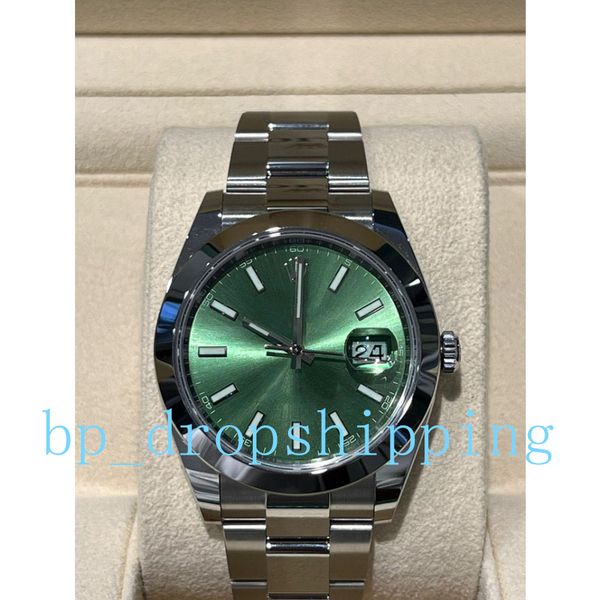 original box mens watch 41mm green luminous dial smooth bezel automatic mechanical stainless steel oyster strap waterproof sport fashion wri, Slivery;brown
original box mens watch 41mm green luminous dial smooth bezel automatic mechanical stainless steel oyster strap waterproof sport fashion wri, Slivery;brown
