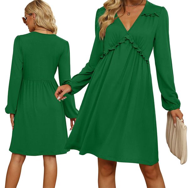 new womens designer dresses skims vestidos de mujer long-sleeved plus size woman clothes bubble sleeve casual and elegant lace knee-length v, Black;gray
new womens designer dresses skims vestidos de mujer long-sleeved plus size woman clothes bubble sleeve casual and elegant lace knee-length v, Black;gray