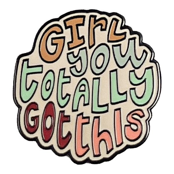 girl you totally got this lapel pins for backpack enamel pin inspirational quotes metal badge brooches hat jewelry gifts, Blue
girl you totally got this lapel pins for backpack enamel pin inspirational quotes metal badge brooches hat jewelry gifts, Blue