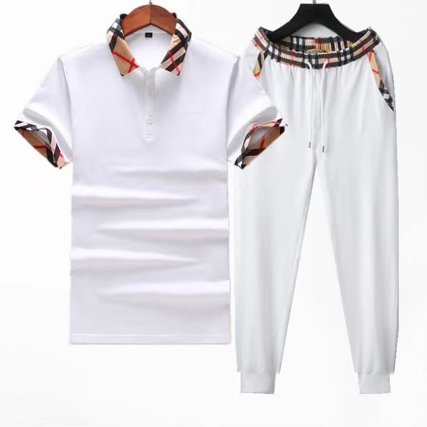 men's tracksuits spring and summer suit men's lapel short-sleeved trousers suit high-end plaid panel fashion slim fashion men', Gray
men's tracksuits spring and summer suit men's lapel short-sleeved trousers suit high-end plaid panel fashion slim fashion men', Gray