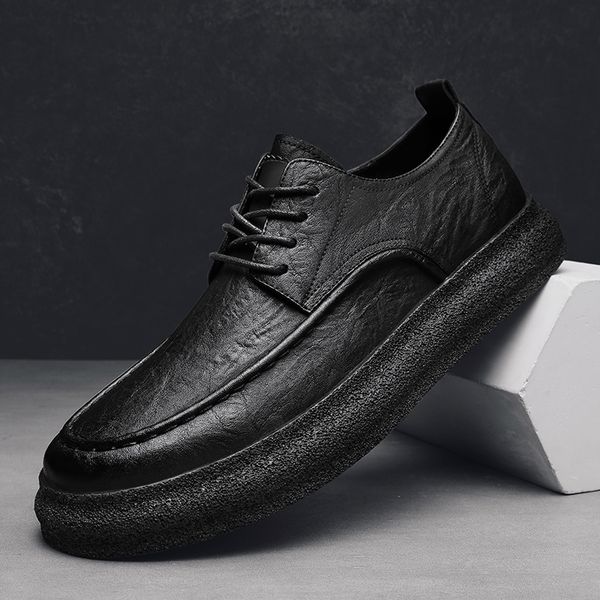 dress shoes men shoes lace up spring autumn handmade men leather casual oxfords flats moccasins footwear 230114, Black
dress shoes men shoes lace up spring autumn handmade men leather casual oxfords flats moccasins footwear 230114, Black