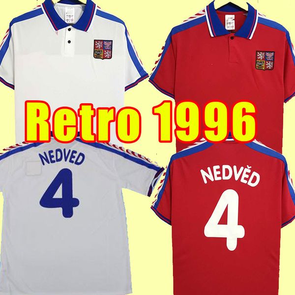 1996 retro czech republic soccer jerseys 1996/1997 home away #18 novotny #4 nedved #8 poborsky #19 frydek classic vintage football shirt uni, Black;yellow
1996 retro czech republic soccer jerseys 1996/1997 home away #18 novotny #4 nedved #8 poborsky #19 frydek classic vintage football shirt uni, Black;yellow
