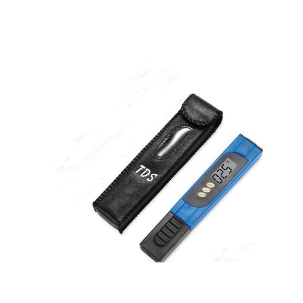 Image of Ph Meters Tds Meter 09999 Ppm Titanium Probe Big Sn Pocket Pen Digital Portable Tester For Aquarium Pool Drop Delivery Office School Dhukd