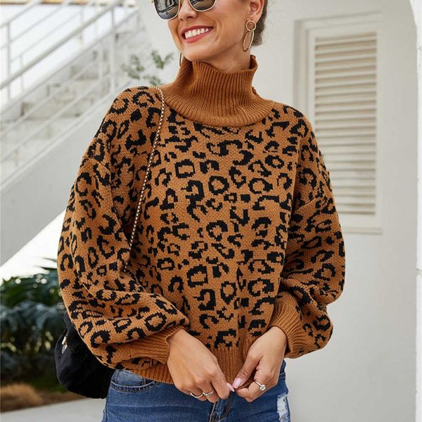 women's sweaters ladies leopard autumn winter sweater turtleneck casual jumper knitted pullover female pull knitwear 230118, White;black
women's sweaters ladies leopard autumn winter sweater turtleneck casual jumper knitted pullover female pull knitwear 230118, White;black