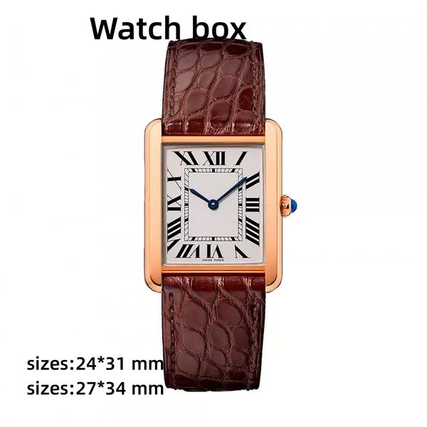 men's and women's watches new tank series fashion casual 27mm 24mm couple leather small square waterproof luminous quartz montes u, Slivery;brown
men's and women's watches new tank series fashion casual 27mm 24mm couple leather small square waterproof luminous quartz montes u, Slivery;brown