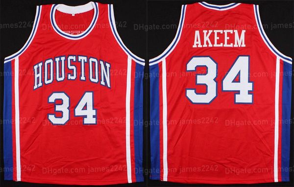 custom 34 akeem olajuwon basketball jersey college cougars jerseys white red stitched any name number size s-5xl, Black;red
custom 34 akeem olajuwon basketball jersey college cougars jerseys white red stitched any name number size s-5xl, Black;red