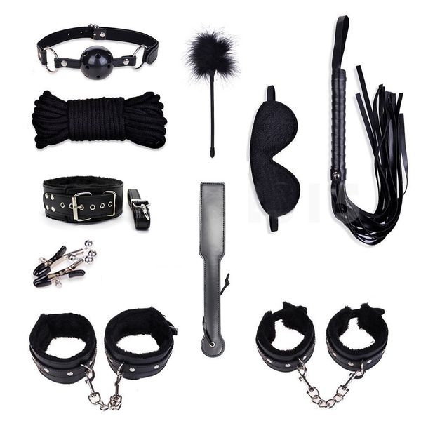 mens g-strings 10pcs bed bondage set collar whip handankle cuffs kinky restraint gift foreplay funny erotic toys game, Black;brown
mens g-strings 10pcs bed bondage set collar whip handankle cuffs kinky restraint gift foreplay funny erotic toys game, Black;brown