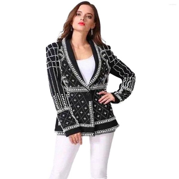 women's suits women's white pearl decoration coat autumn and fashion temperament black korean style blazer, White;black
women's suits women's white pearl decoration coat autumn and fashion temperament black korean style blazer, White;black