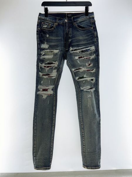 2023 spring new fashions mens distressed ripped skinny hole designer jeans ~ us size 28-38 jeans ~ slim motorcycle moto biker causal denim p, Blue
2023 spring new fashions mens distressed ripped skinny hole designer jeans ~ us size 28-38 jeans ~ slim motorcycle moto biker causal denim p, Blue