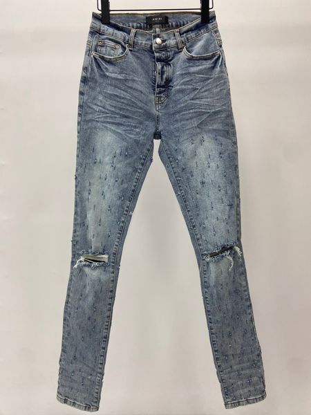 2023 fall mens distressed ripped skinny hole designer jeans ~ us size 28-38 jeans ~ slim motorcycle moto biker causal denim pants hip hop je, Blue
2023 fall mens distressed ripped skinny hole designer jeans ~ us size 28-38 jeans ~ slim motorcycle moto biker causal denim pants hip hop je, Blue