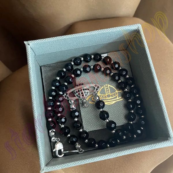 saturn black crystal single layer full diamond necklace punk dark style collarbone chain can be worn by men and women with box, Silver
saturn black crystal single layer full diamond necklace punk dark style collarbone chain can be worn by men and women with box, Silver