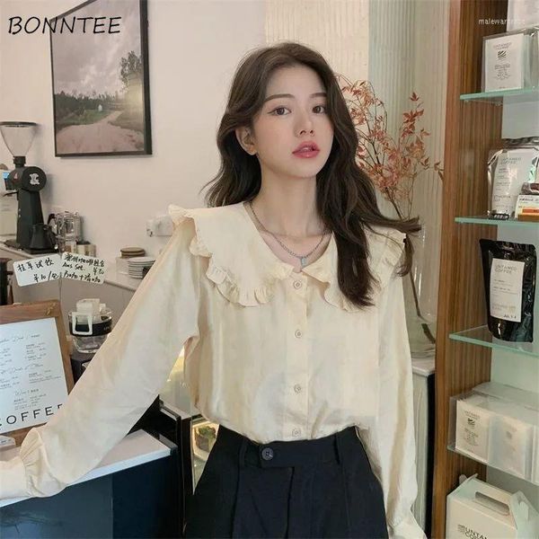 women's blouses shirt women spring korean style apricot fashion simple breathable leisure all-match solid loose lovely ins chic lazy pr, White
women's blouses shirt women spring korean style apricot fashion simple breathable leisure all-match solid loose lovely ins chic lazy pr, White