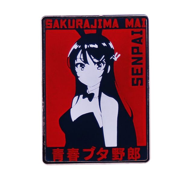 japanese manga anime rascal does not dream of bunny girl senpai enamel pin badge brooch, Blue
japanese manga anime rascal does not dream of bunny girl senpai enamel pin badge brooch, Blue