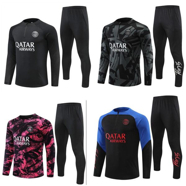 21 22 23 kids psgs paris tracksuits training chandal messis mbappe kit survetement foot tuta jacket retro futbol soccer football men and kid, Black
21 22 23 kids psgs paris tracksuits training chandal messis mbappe kit survetement foot tuta jacket retro futbol soccer football men and kid, Black