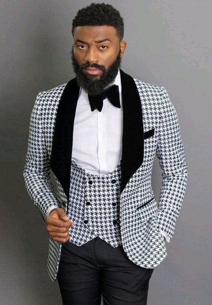 brand new houndstooth groom tuxedos black velvet laper wedding men suits men party groomsmen suits jacket pants tie vest no;172, Black;gray
brand new houndstooth groom tuxedos black velvet laper wedding men suits men party groomsmen suits jacket pants tie vest no;172, Black;gray
