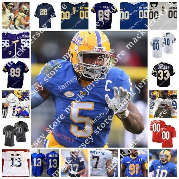 ncaa custom pittsburgh panthers pitt stitched football jersey 1 larry fitzgerald 10 quadree henderson 25 lesean mccoy 85 jester weah 23, Black
ncaa custom pittsburgh panthers pitt stitched football jersey 1 larry fitzgerald 10 quadree henderson 25 lesean mccoy 85 jester weah 23, Black